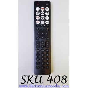 CONTROL REMOTO PARA SMART TV HISENSE, CON COMANDO DE VOZ ((NUEVO, ORIGINAL)) / EN2F36H(0011) / RSAG8.074.6718 / ZDA1231014 / MODELO 43A4KV / 32A4KV / 40A4KV